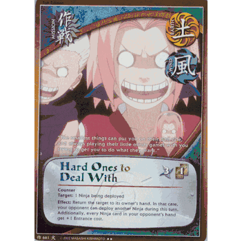 M-661 HARD ONES TO DEAL WITH Rare Naruto Card