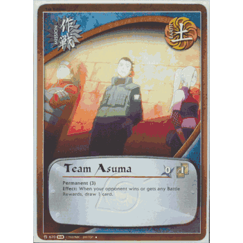 M-670 Team Asuma Uncommon Naruto Card
