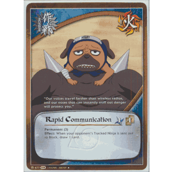M-677 Rapid Communication Uncommon Naruto Card