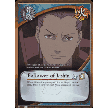 M-727 FOLLOWER OF JASHIN Common Naruto Card