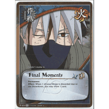 M-826 FINAL MOMENTS Uncommon Naruto Invasion Card