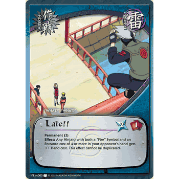 M-US003 Late!! Naruto Common Card