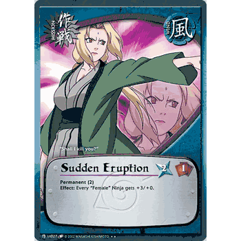 M-US027 Sudden Eruption Rare Naruto Card
