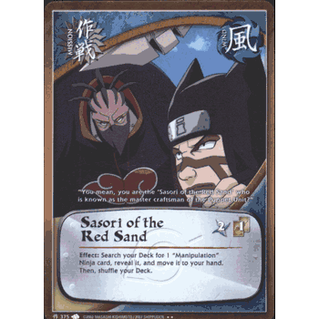 M375 SASORI OF THE RED SAND Starter Rare Naruto Kage Summit Card