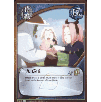 M815 A GIFT Starter Rare Naruto Kage Summit Card