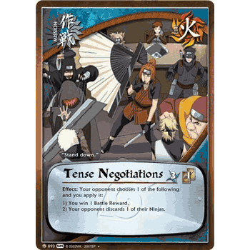 M893 TENSE NEGOTIATIONS Uncommon Naruto Kage Summit Card