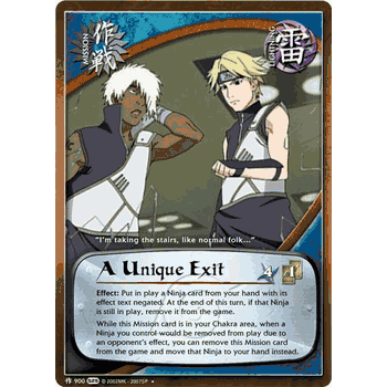 M900 A UNIQUE EXIT Uncommon Naruto Kage Summit Card