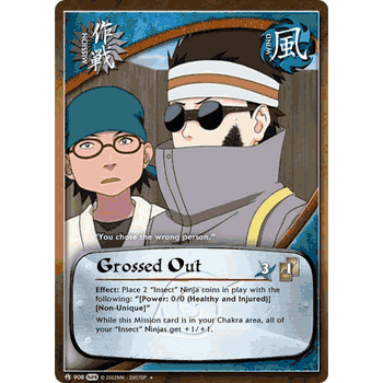 M908 GROSSED OUT Uncommon Naruto Kage Summit Card