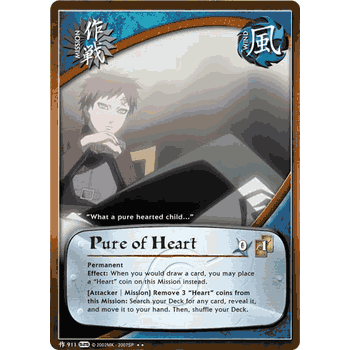 M911 PURE OF HEART Rare Naruto Kage Summit Card