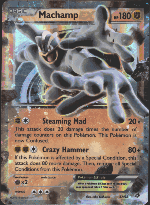 machamp ex pokemon card Amazon.com: Pokemon - Machamp EX (XY108) - XY Black Star Promos