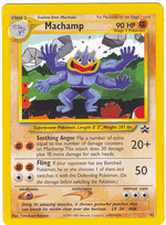 MACHAMP Pokemon Black Star Promo Card # 43  From the Pok�mon TCG League 2/02 - Click to enlarge