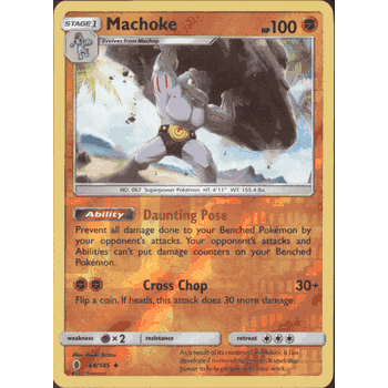 MACHOKE Pokemon SM02 Sun & Moon Guardians Rising Uncommon PARALLEL FOIL Card # 64