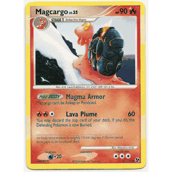 MAGCARGO LV.35 Pokemon Great Encounters Uncommon Card # 45 MAGCARGO LV.35 Pokemon Great Encounters Uncommon Card # 45