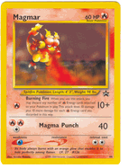 MAGMAR Pokemon Black Star Promo Card # 44  From the Pok�mon TCG League 3/02