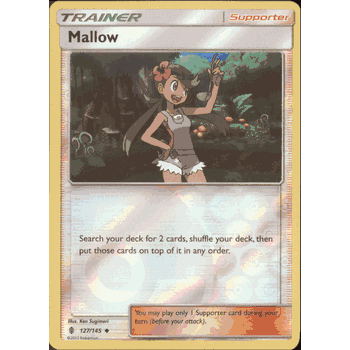 MALLOW Pokemon SM02 Sun & Moon Guardians Rising Uncommon PARALLEL FOIL Card # 127
