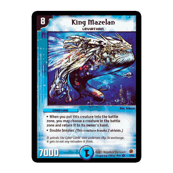 MEGA-002 King Mazelan Duelmasters TCG DM-05 Survivors of the Megapocalypse Very Rare Holofoil Card # 2