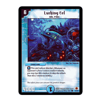 MEGA-018 Lurking Eel Duelmasters TCG DM-05 Survivors of the Megapocalypse Common Card # 18