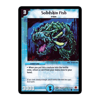 MEGA-022 Solidskin Fish Duelmasters TCG DM-05 Survivors of the Megapocalypse Common Card # 22