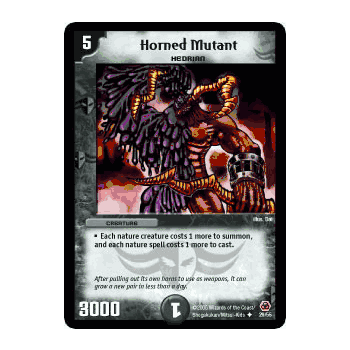 MEGA-029 Horned Mutant Duelmasters TCG DM-05 Survivors of the Megapocalypse Uncommon Card # 29