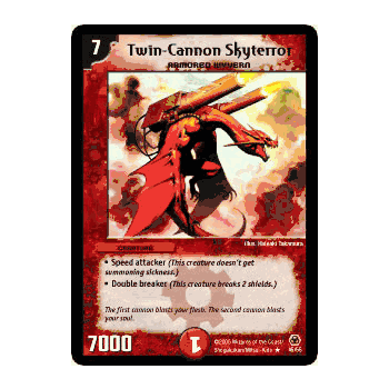 MEGA-045 Twin-Cannon Skyterror Duelmasters TCG DM-05 Survivors of the Megapocalypse Rare Card # 45