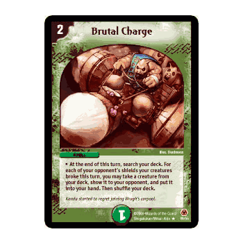 MEGA-049 Brutal Charge Duelmasters TCG DM-05 Survivors of the Megapocalypse Rare Card # 49