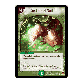 MEGA-051 Enchanted Soil Duelmasters TCG DM-05 Survivors of the Megapocalypse Uncommon Card # 51