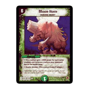 MEGA-052 Moon Horn Duelmasters TCG DM-05 Survivors of the Megapocalypse Uncommon Card # 52