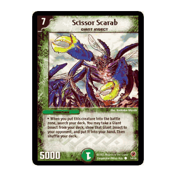 MEGA-054 Scissor Scarab Duelmasters TCG DM-05 Survivors of the Megapocalypse Common Card # 54