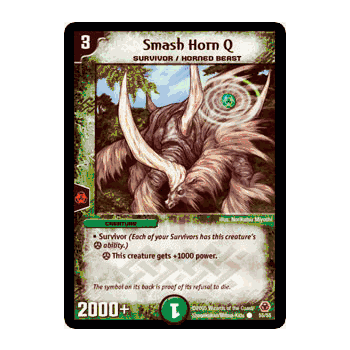 MEGA-055 Smash Horn Q Duelmasters TCG DM-05 Survivors of the Megapocalypse Common Card # 55
