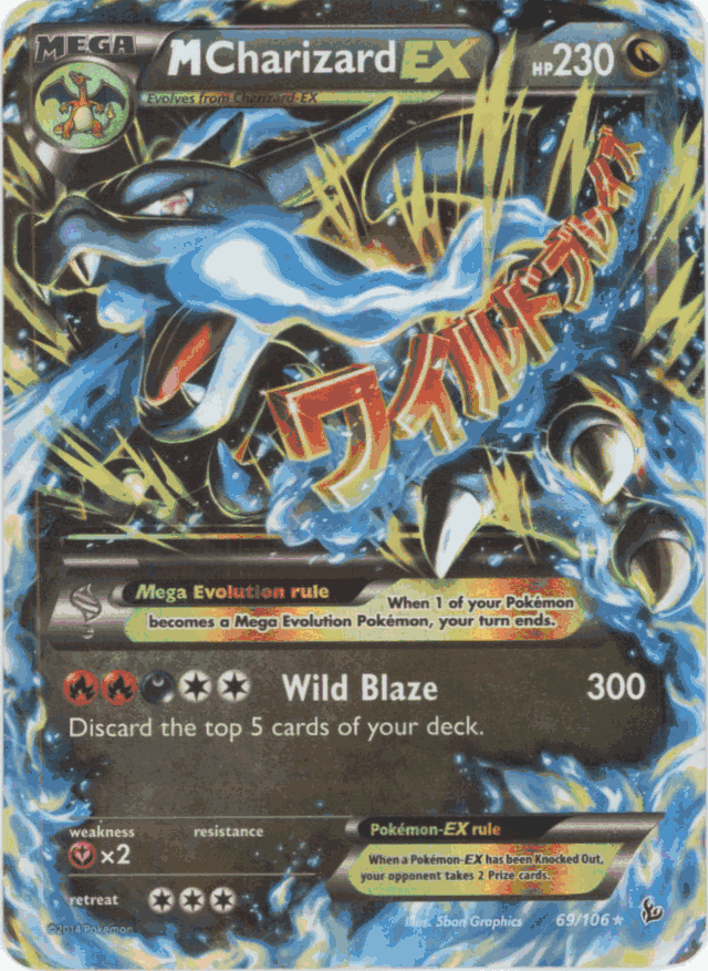 mcharizard ex pokemon card M Charizard EX Pokemon Card