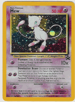 MEW - Holofoil Pokemon Black Star Promo Card # 9 From the Pokemon TCG League - Click to enlarge