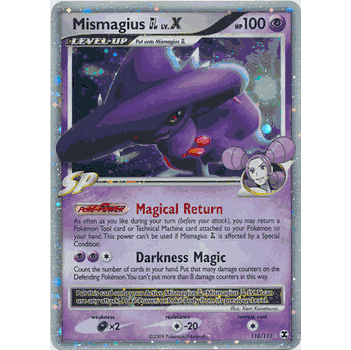 MISMAGIUS GL LV.X Pokemon Platinum Rising Rivals LV.X Holofoil Card # 110 MISMAGIUS GL LV.X Pokemon Platinum Rising Rivals LV.X Holofoil Card # 110