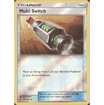 MULTI SWITCH Pokemon SM02 Sun & Moon Guardians Rising Uncommon PARALLEL FOIL Card # 129