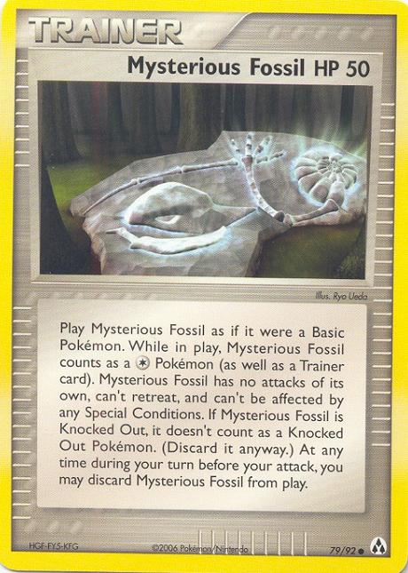 MYSTERIOUS FOSSIL Common Pokemon TCG Legend Maker Card # 79 MYSTERIOUS FOSSIL Common Pokemon TCG Legend Maker Card # 79