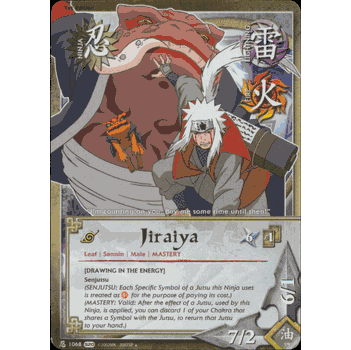 N-1068 JIRAIYA Uncommon Naruto Card