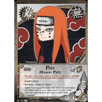 N-1202 PAIN (Human Path) Uncommon TP3 Naruto Card