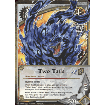 N-1365 TWO TAILS [HUNTED BEAST] Uncommon Naruto Sage's Legacy Card