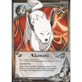 N-1375 AKAMARU [COMPANION] Common Naruto Sage's Legacy Card