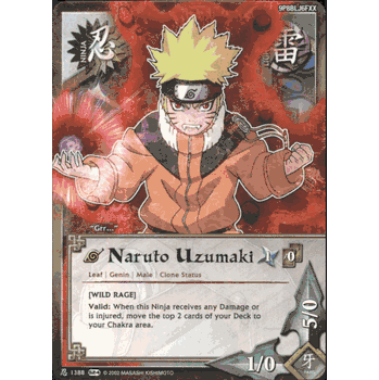 N-1388 NARUTO UZUMAKI [WILD RAGE] Common Naruto Sage's Legacy Card