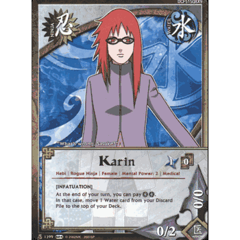 N-1399 KARIN [INFATUATION] Common Naruto Sage's Legacy Card