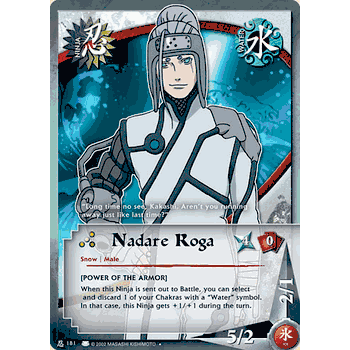 N-181 Nadare Roga Naruto Uncommon Card