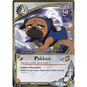 N-450 PAKKUN Common Naruto Card