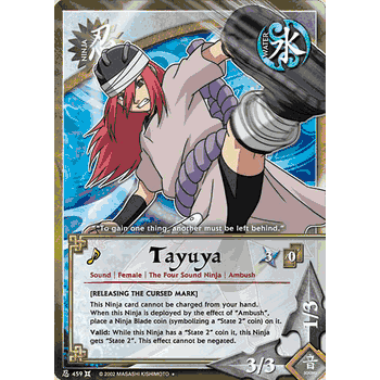 N-459 TAYUYA Uncommon Naruto Card