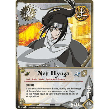 N-576 NEJI HYUGA Rare Naruto Card