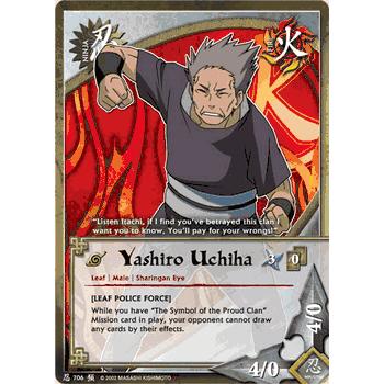 N-706 Yashiro Uchiha (Leaf Police Force) Naruto TCG Exclusive Card