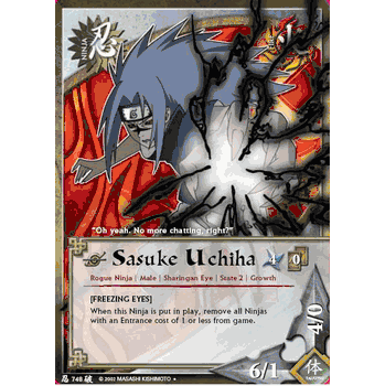 N-748 SASUKE UCHIHA Uncommon Naruto CCG Card