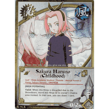 N-796 SAKURA HARUNO (CHILDHOOD) Common Naruto Card