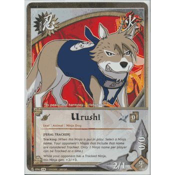 N-896 Urushi (Feral Tracker) Common Naruto Card