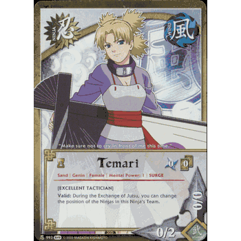 N-993 TEMARI Common Naruto Card