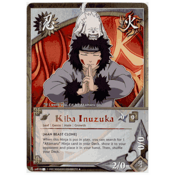 N-US010 Kiba Inuzuka (ALTERNATE ARTWORK) Naruto Uncommon Card